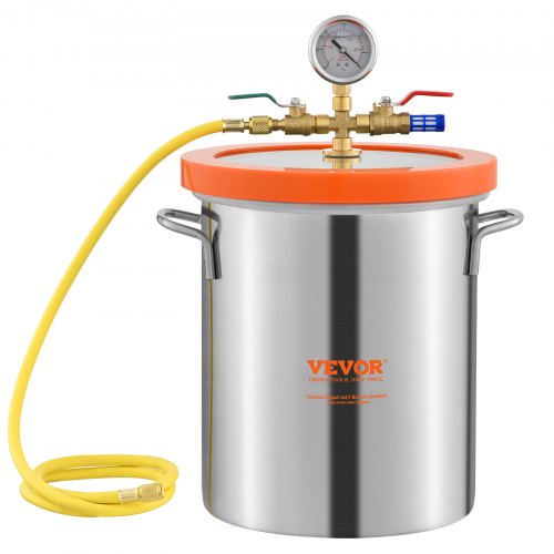 5 Gallon Vacuum Chamber Upgraded Tempered Glass Lid Vacuum Degassing