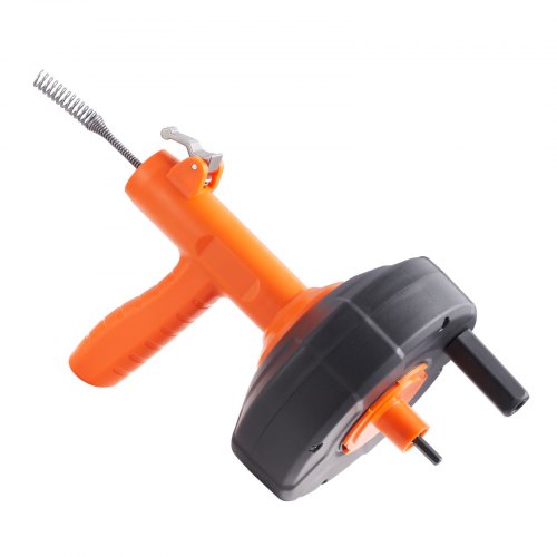 Drain Auger 25Ft Plumbing Snake Auto Feed Plumbers Snake with Drill