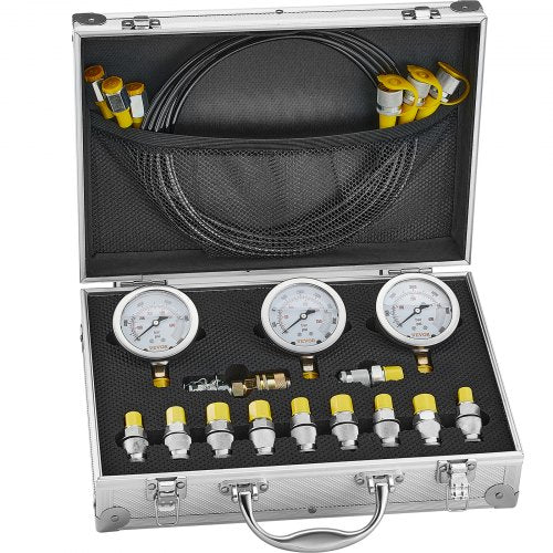 Hydraulic Pressure Test Kit 250400600bar 3 Gauges 11 Test Couplings 3