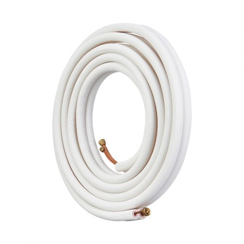 25FT Mini Split Line Set 14 38 OD Copper Pipes Tubing and TripleLayer Insulation
