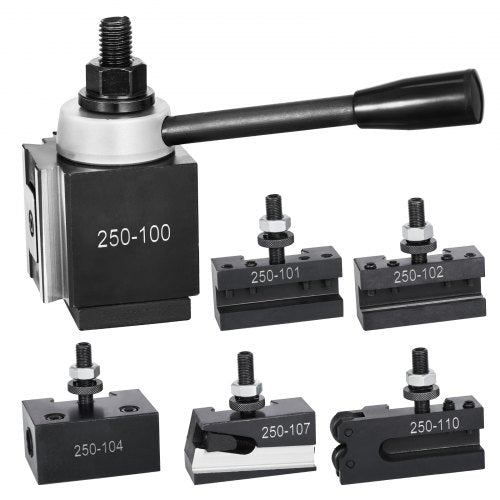 Quick Change Tool Post Set 6 Pcs Lathe Tool Holders for 612 Mini Lathe Swing