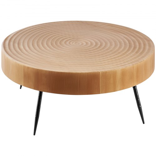 2 Pieces Round Coffee Tables Sets 31.3 in Industrial Living Room Table with 1
