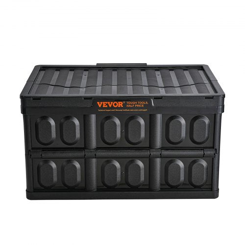 Collapsible Storage Bins with Lids 45L 3 Packs Folding Plastic Stackable