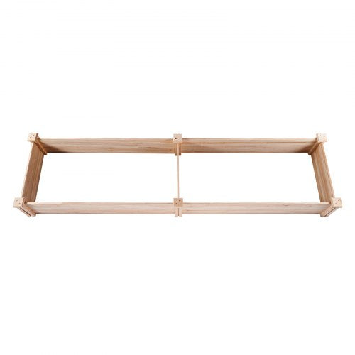 Raised Garden Bed 79 x 2 x 0.8 ft Wooden Planter Box Outdoor Planting