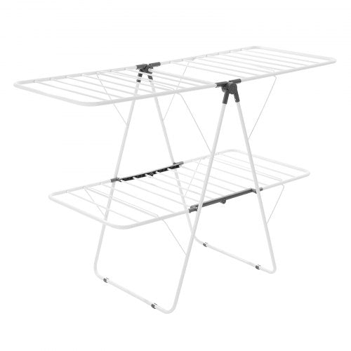 Clothes Drying Rack 2Tier Foldable Laundry Dryer Rack with Sock Clips 31