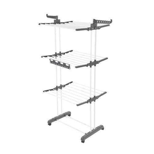 Clothes Drying Rack 4Tier Foldable Laundry Dryer Rack Metal Drying Racks