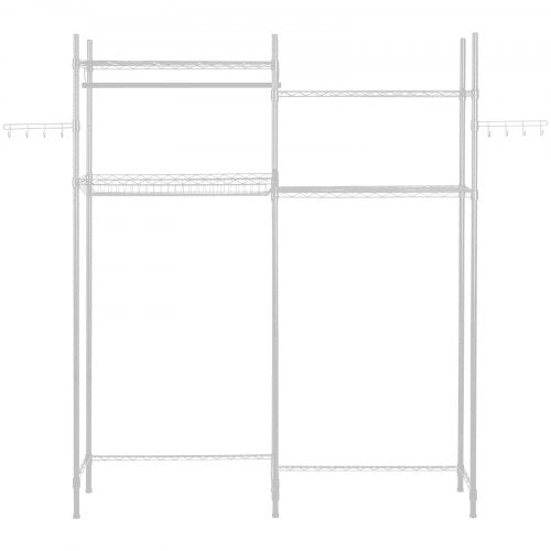 Over Washer and Dryer Storage Shelves 4 Tiers Laundry Room Drying Rack