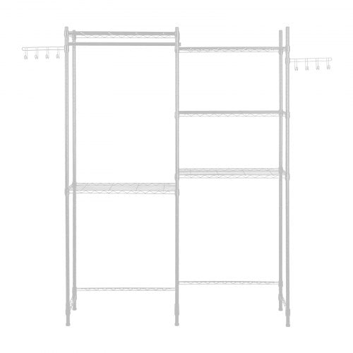 Over Washer and Dryer Storage Shelves 5 Tiers Laundry Room Drying Rack
