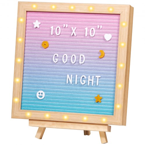 Gradient Felt Letter Board 10x10 Felt Message Board Changeable Sign