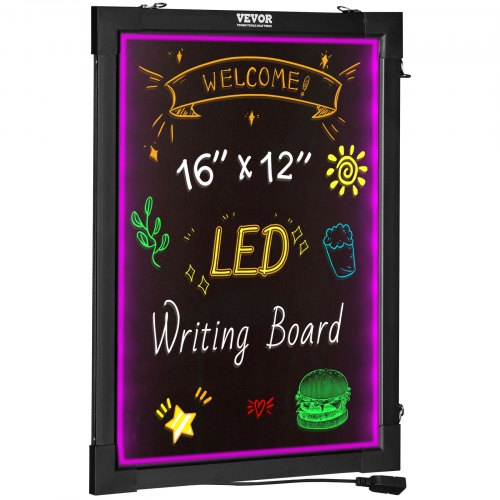 LED Message Writing Board 16x12 Illuminated Erasable Lighted Chalkboard