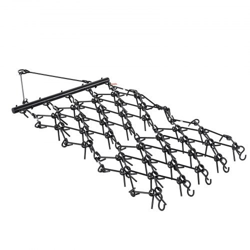 Drag Harrow 4 x 4 ft Durable Chain Harrow with 69 Sharp Teeth Suitable for ATV