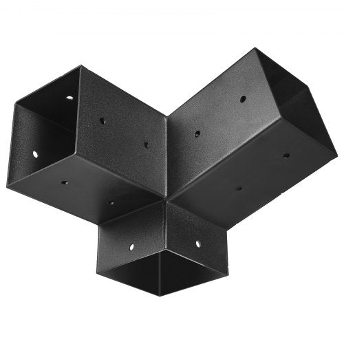 Pergola Kit 4x4 Inch 3Way Slanted Brackets for 35x35 Inch Wood Beams in Actual