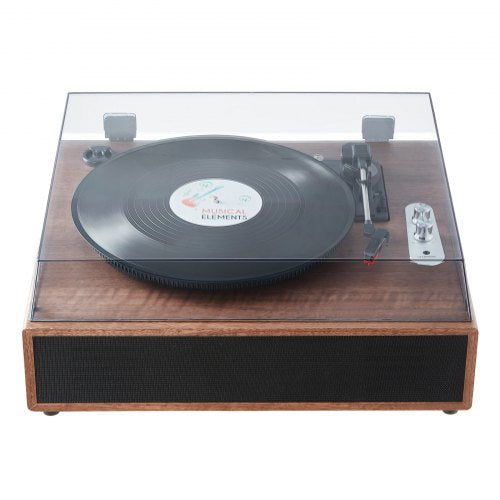 Vinyl Record Player 3Speed Belt Driven Turntable Player with Builtin 10W