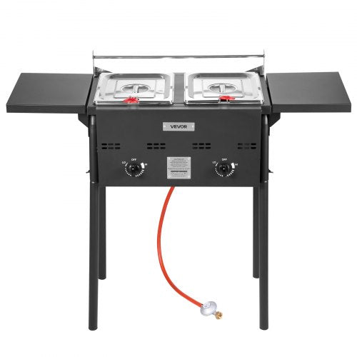 Outdoor Propane Deep Fryer DualTank 8QTx2 Commercial Fryer Stainless