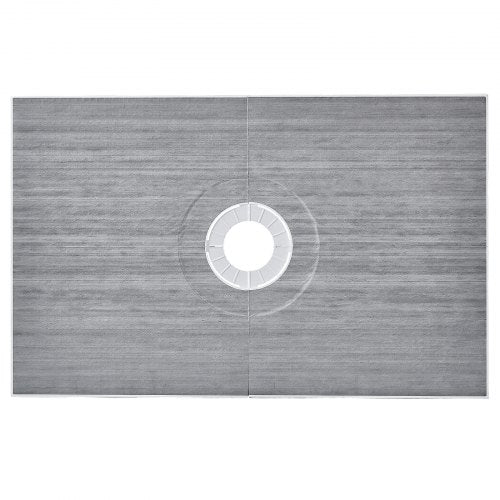 Shower Curb Kit 60x38 Shower Pan Kit with 63 Central Drain Lightweight