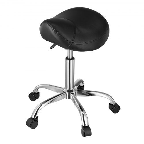 Saddle Stool with Wheels 450 LBS Weight Capacity Ergonomic Rolling Stool