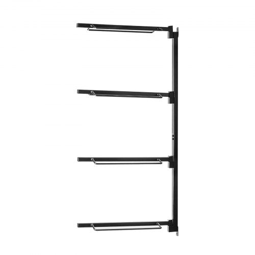 Wall Mount Saddle Rack 24 x 7 x 52 in Four Tiers Horse Saddle Storage