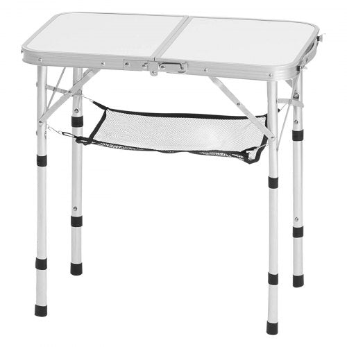 Folding Camping Table Adjustable Height Portable Side Tables Aluminum MDF