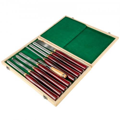 8Piece Wood Lathe Chisel Kit HSS Steel Blades Woodworking Turning Tools