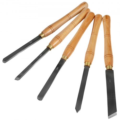 8 Piece Wood Lathe Chisel Set HSS Steel Wood Carving Cutting Tools for Hardwood