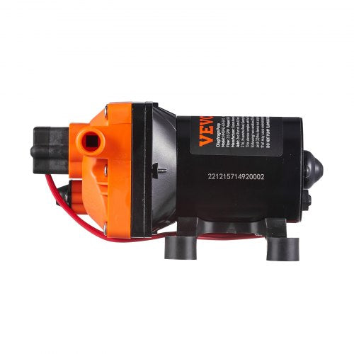 Water Diaphragm Pump 12V DC 35 GPM Flow 55 PSI Rated Pressure 4080 PSI