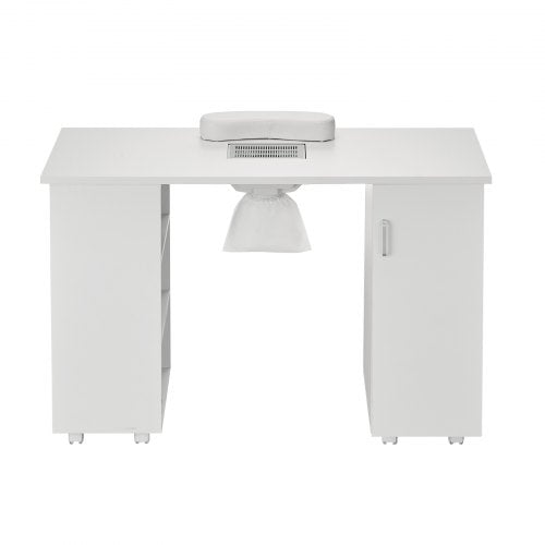 Manicure Table Nail Table Station with Electric Dust Collector Moveable