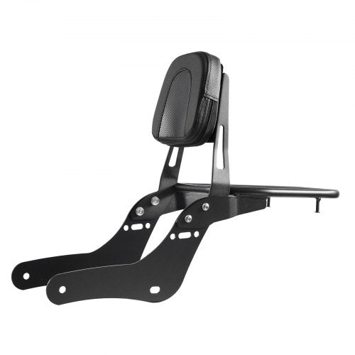 Motorcycle Backrest Sissy Bar with Luggage Rack Compatible with Honda Rebel