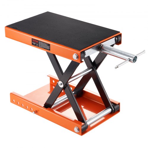 Motorcycle Lift 1100 LBS Motorcycle Scissor Lift Jack with Wide Deck