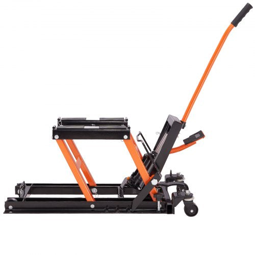 Steel Hydraulic Motorcycle Jack Stand 1500 LBS ATV Scissor Lift Jack