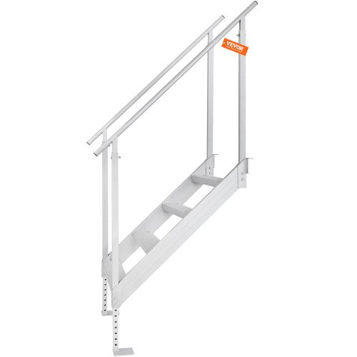 Dock Ladder 4 Step Dock Stairs 3038 Adjustable Height 500 lbs Load