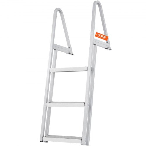 Dock Ladder Removable 3 Steps 350 lbs Load Capacity Aluminum Alloy