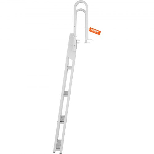 Dock Ladder Flip Up 4 Steps 350lbs Load Capacity Aluminum Pontoon Boat