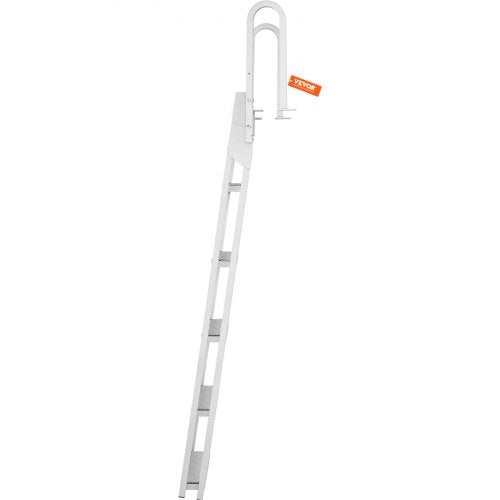Dock Ladder Flip Up 5 Steps 350lbs Load Capacity Aluminum Pontoon Boat