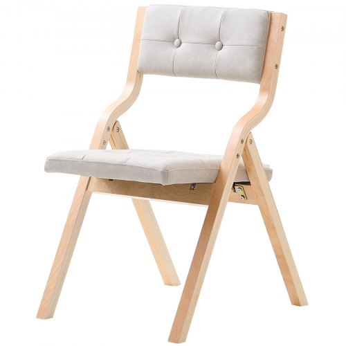 Wooden Folding Chairs with Cushion Set of 2 Portable Foldable Cushion 1