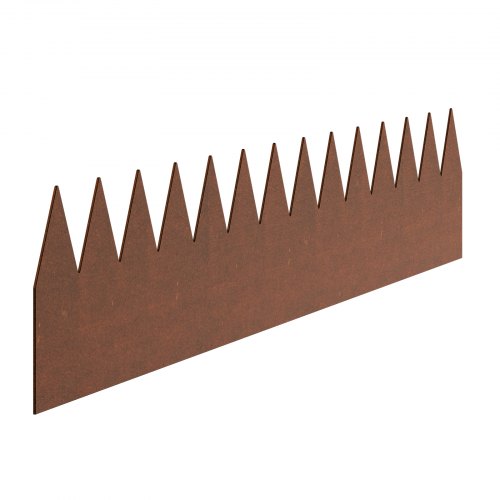 Steel Landscape Edging 6 Packs 40 x 6 in WeatherResistant PreRust Metal
