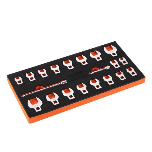 Crowfoot Wrench Set 38 Drive 20Piece Crows Foot Wrench Set with 2