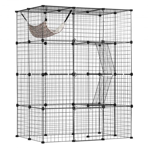 Large 4tier Cat Cage 41 x 28 x 55 Detachable Metal Wire Cat Enclosure