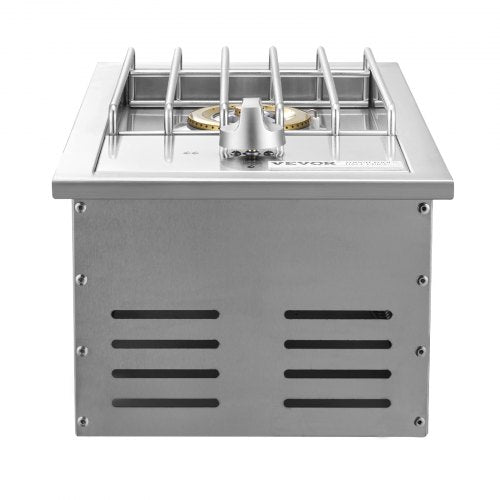 Single Grilling Side Burner 15000BTU Liquid Propane Side Burner for Outdoor