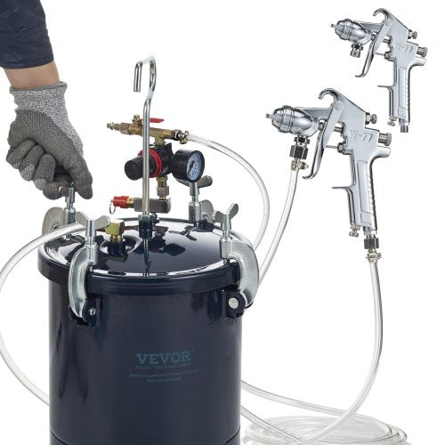 Spray Paint Pressure Pot Tank 10L2.5gal Air Paint Pressure Pot 15mm4mm