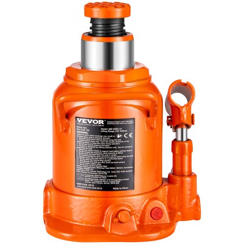 Hydraulic Bottle Jack 20 Ton44092 lbs Welded Bottle Jack with 669