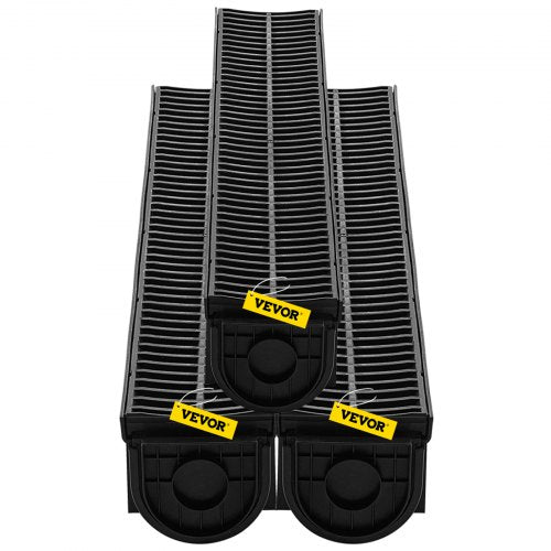 Trench Drain System58x52x39.4Inch HDPE Drainage TrenchChannel Drain