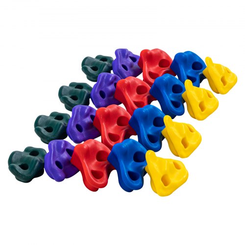 Ninja Tree Climbing Kit 20 Tree Climbing Holds and 6 Ratchet Straps Large