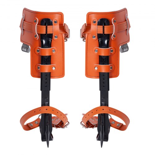 Tree Climbing Spikes Set 1 Pair Alloy Steel Climbing Spurs with Safety Rope