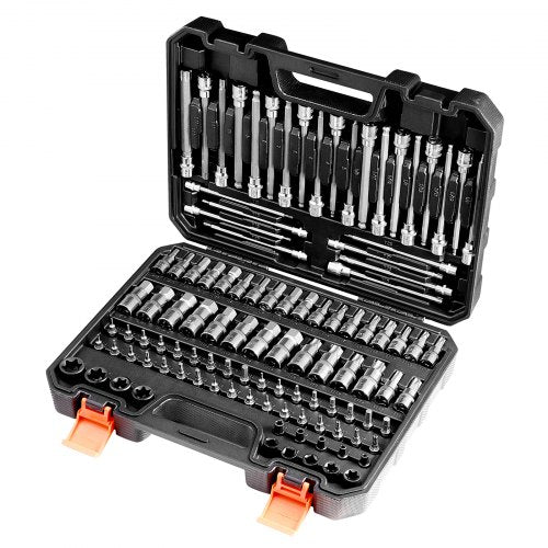 Bit Socket Set 107Piece SAE and Metric HexTorxExternal