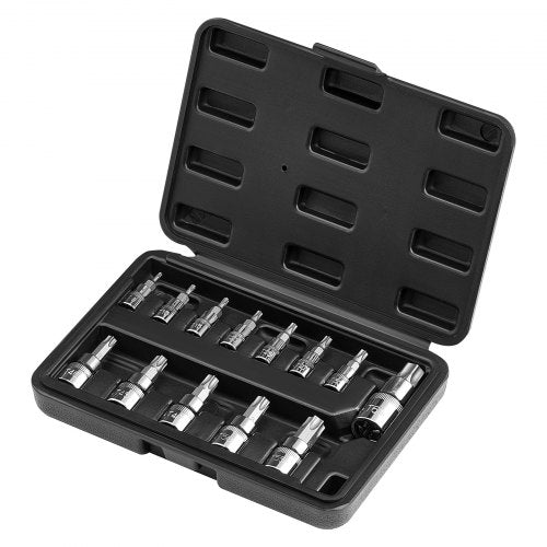 Torx Bit Socket Set 13Piece Star T8 – T60 Set S2 Alloy Steel and CrV