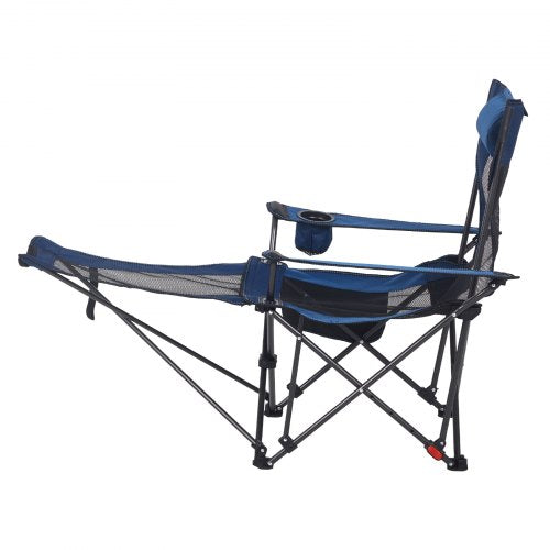 Reclining Camping Chair 4 Adjustable Positions Portable Folding Lounger 2