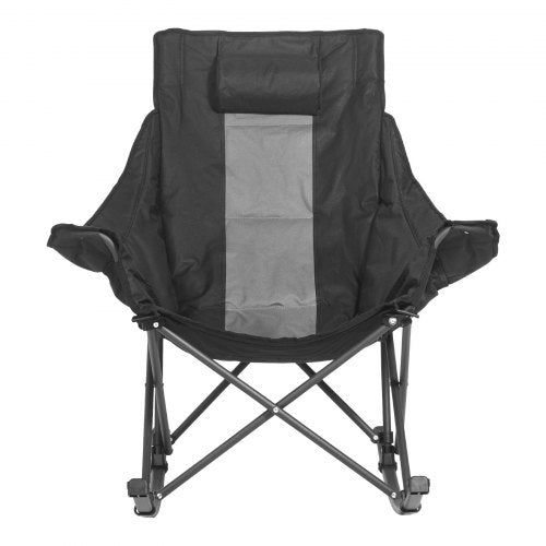 Rocking Camping Chair Portable Folding Rocker HeavyDuty Lawn Chair