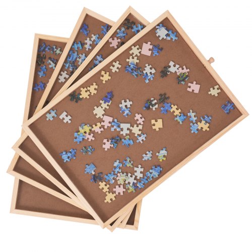 1500 Piece Puzzle Table with Folding Legs 4 Drawers and Cover 327x246