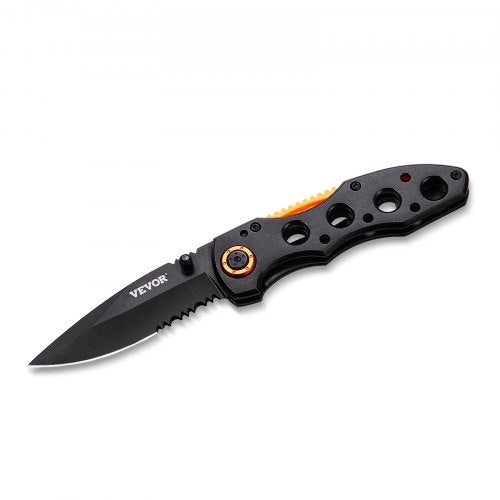 Folding Pocket Knife 3 in7.6 cm 7Cr17Mov Blade Aluminum Handle Small EDC