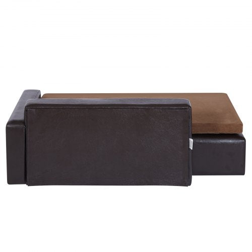 Pet Sofa Dog Couch for LargeSized Dogs and Cats Soft Leather Dog Sofa